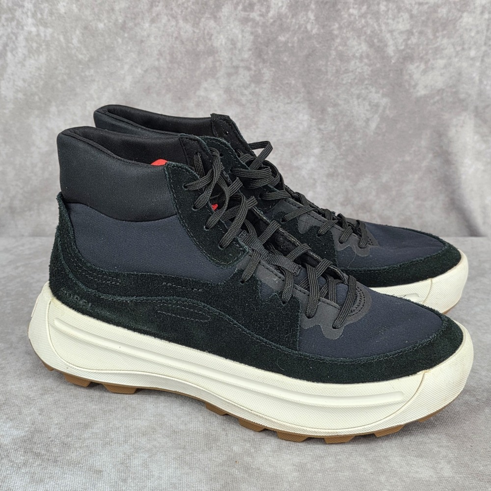 Sorel ONA 503 Lace Up Mid Sneaker Shoe Boot Womens 7.5 Black